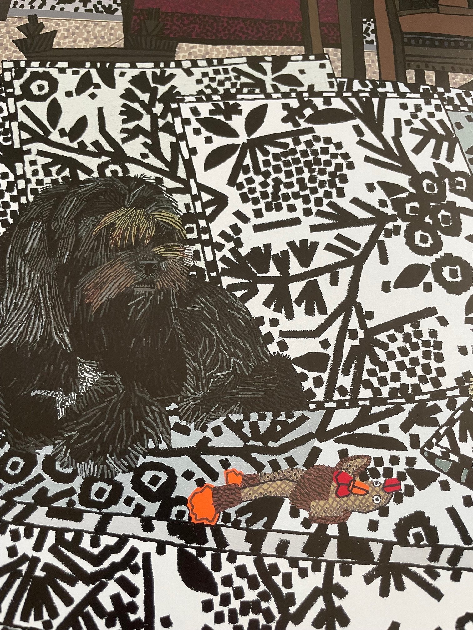 Jonas Wood, Robot and Bear, 2024 copyright Jonas Wood, Printed in