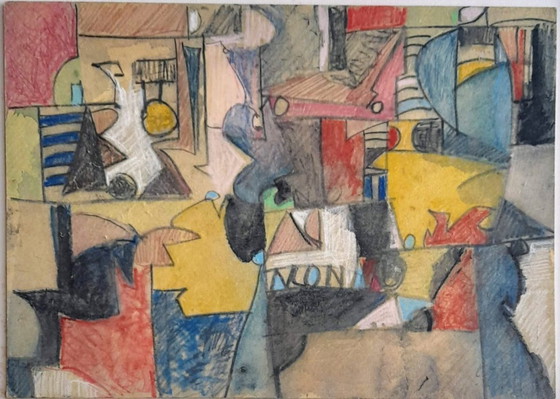 Image 1 of Claudio Scheffer - Mixed Media on Cardboard
