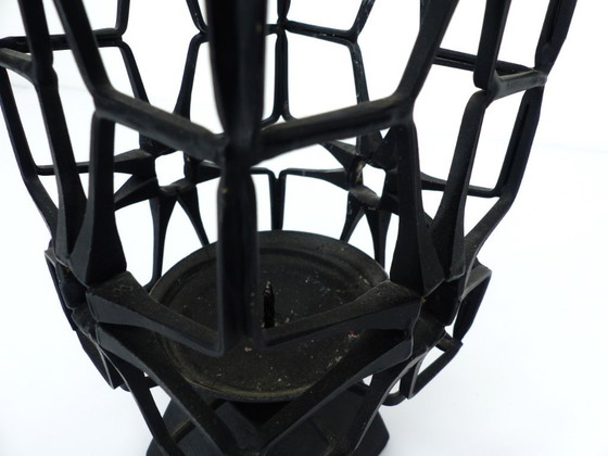 Image 1 of Brutalist Wrought Iron Candlestick, Bruce Weir, Scotland, Circa 1960