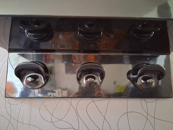 Image 1 of Raro appendiabiti Kartell anni '70, 3 pomelli, appendiabiti a parete con mensola Olaf von Bohr & Marcello Siard