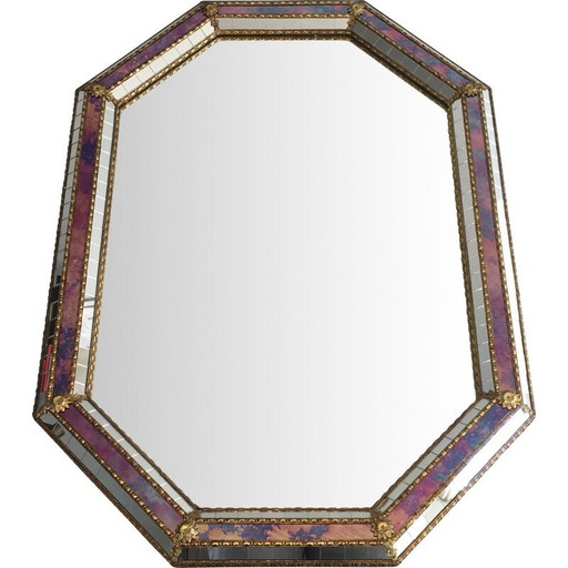 Miroir octogonal multi-facettes 1970