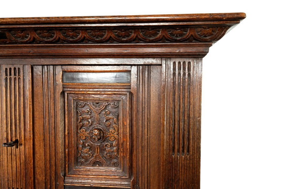 Image 1 of Fino armario Pilaster holandés del siglo XVII