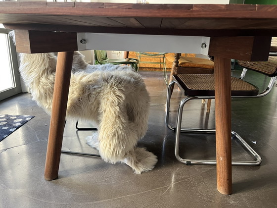 Image 1 of Afrormosia Parkett Tisch von Alph'