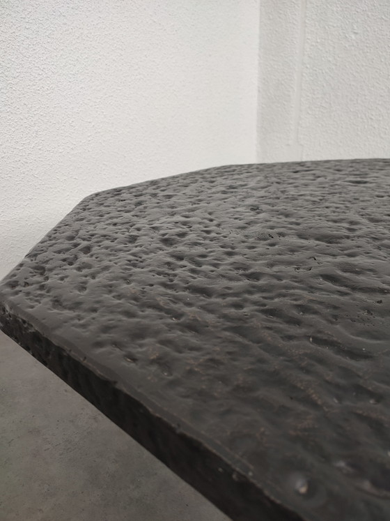 Image 1 of Tavolino da caffè brutalista in fibra di pietra, anni '70