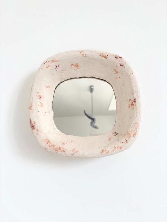 Image 1 of Franse hedendaagse keramische spiegel, "Roma" van Renzo Maar