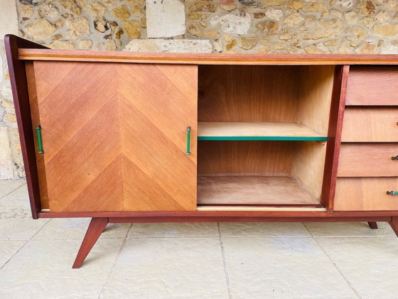 Image 1 of Mid-Century, Ash and Mahogany Sideboard 1950s