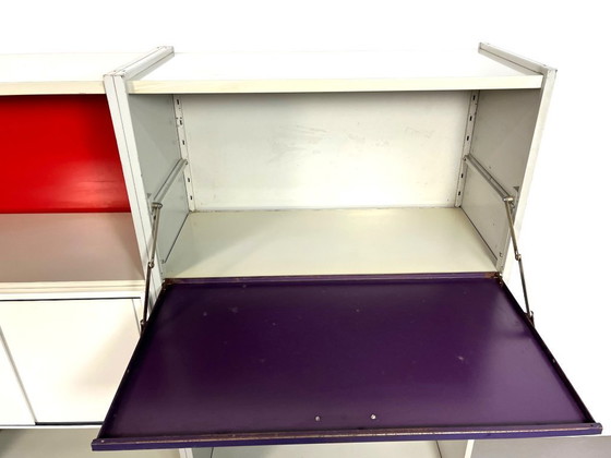 Image 1 of Armario modular metálico Gispen 5600, diseñado por AR Cordemeyer en 1962.