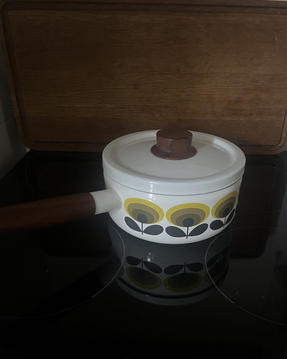 Image 1 of Orla Kiely Emaille-Pfannenset