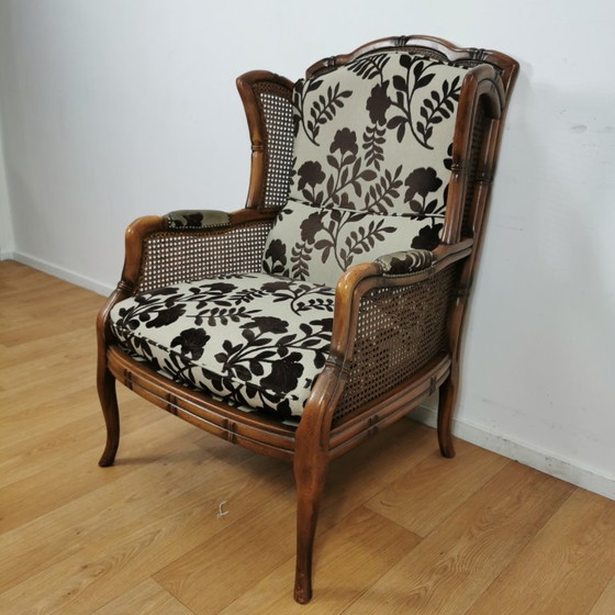 Image 1 of Fauteuils Giorgetti en simili bambou vintage, chaises de jardin, PRIX FIXE