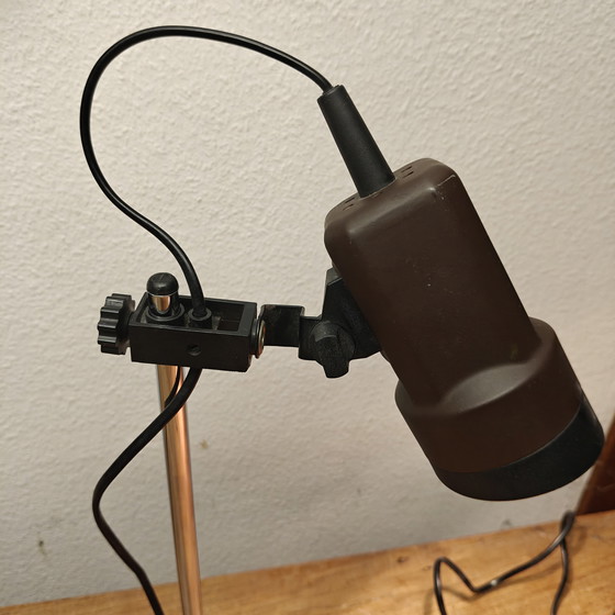 Image 1 of Vintage Industrial Adjustable Desk Lamp – Brown