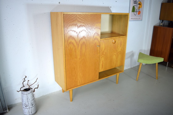 Image 1 of Mid Century Highboard Vintage Bar Dresser Cabinet Sideboard Cupboard
