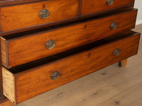 Wäscheschrank aus den 1840er Jahren, viktorianisch, Kleiderschränke, Holz, Braun, Vintage (Foto 10 von 11)
