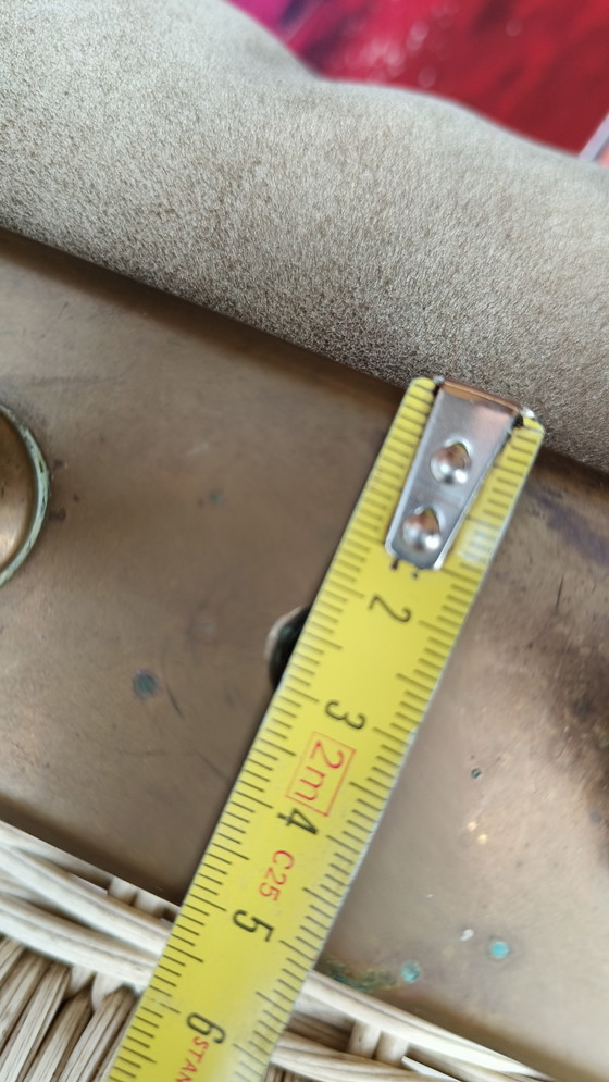 Image 1 of Industriële Zwaar Koperen Vintage Kapstok