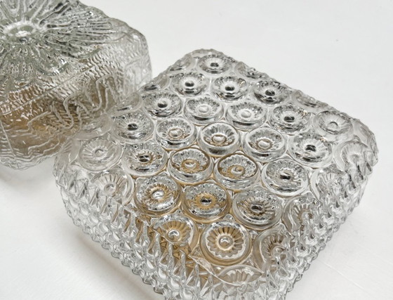 Image 1 of Set of 2 Limburg Glashütte ceiling lamps, 1960s