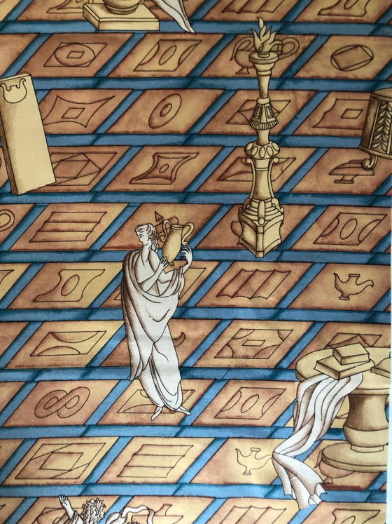 Image 1 of Panneau textile vintage “Conversazione classica” par Gio Ponti – Avigdor
