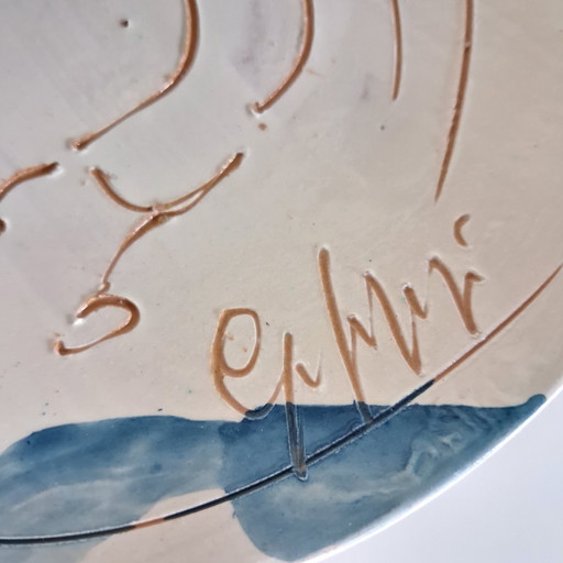Pferdedekorteller, Giovanni Poggi, Atelier Giorgio Albisola – decoratieve objecten, Ceramic (photo 2 of 5)