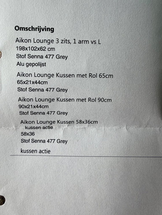 Image 1 of Design on Stock Aikon Lounge-Sofa, 3-Sitzer, 1 Armlehne links