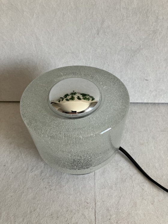 Image 1 of Peill and Putzler table lamp with thick bubble glass vintage
