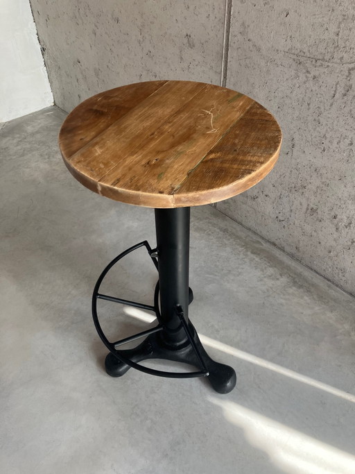 Sgabello vintage industriale Singer Atelier