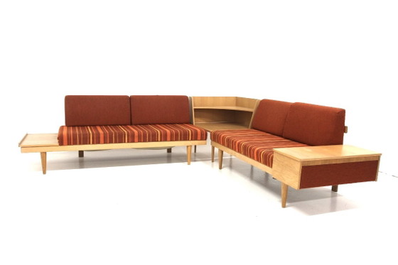 Swan Armchairs by Ingmar Relling for Ekornes, Norway, 1960, Set of 2, Modular sofas, Wood, Multi Color (photo 2 of 26)