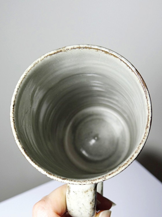 Image 1 of Large vintage Le Mûrier Gustave Reynaud Vallauris beer mug from the 1960s