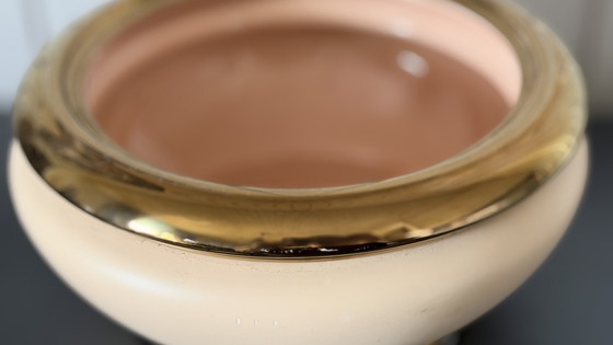Bol/cache-pot vintage Bosa Ceramiche, design italien – Or 24 carats – Gold (photo 3 of 9)