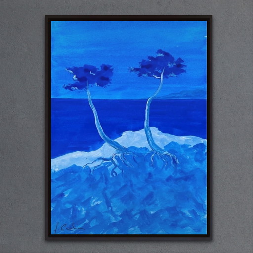 Gouache artist's sketch, 21x15cm