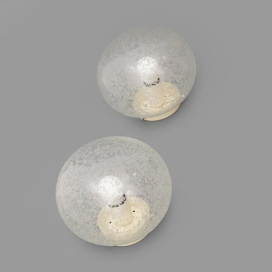 Image 1 of Par de lámparas de pared Stilnovo con difusor de cristal, años 60