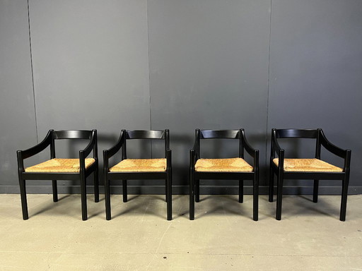 Vintage armchairs model Carimate by Vico Magistretti, 1960s - set of  4