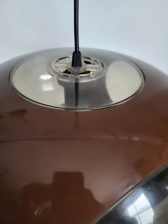 Image 1 of Lampada a sospensione Space Age, Bug Eye, Massive, marrone, Belgio, anni '70