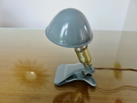 Image 1 of Neue, ungetragene, pilzförmige Klemmlampe aus einem Geschäft. 1970