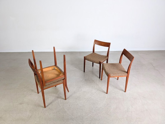 Image 1 of Set di 4 sedie Kontiki Midcentury Hugo Troeds Yngve Ekström Teak