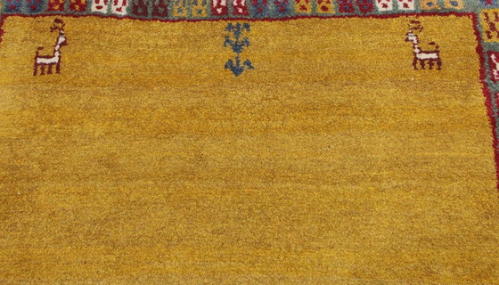 Image 1 of Original Persian carpet Gabbeh Ghashghai oriental carpet 185 cm x 110 cm old natural