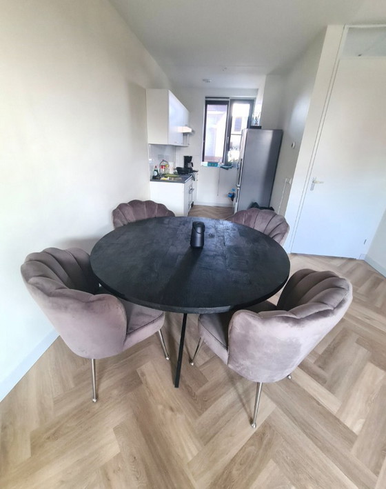 Image 1 of Eleonora round mango wood dining table 150cm