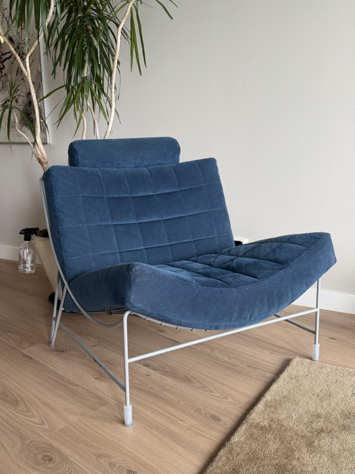 Leolux Volare fauteuil | Design | Velvet blauw