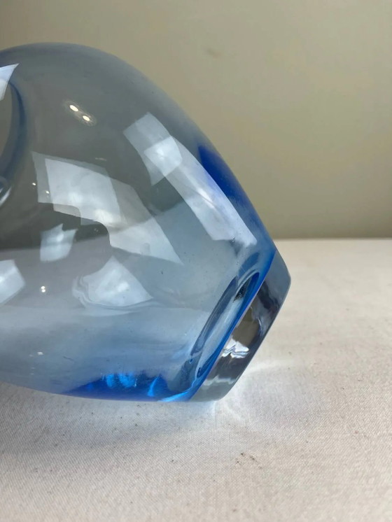 Jarrón azul azur – Jarrones, Crystal, Glass (photo 6 of 8)