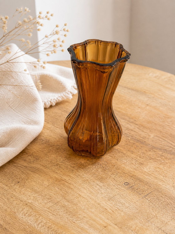 Set di vasi vintage e decorativi color ambra – arredamento retrò/boho – Oggetti decorativi, Glass (photo 3 of 5)