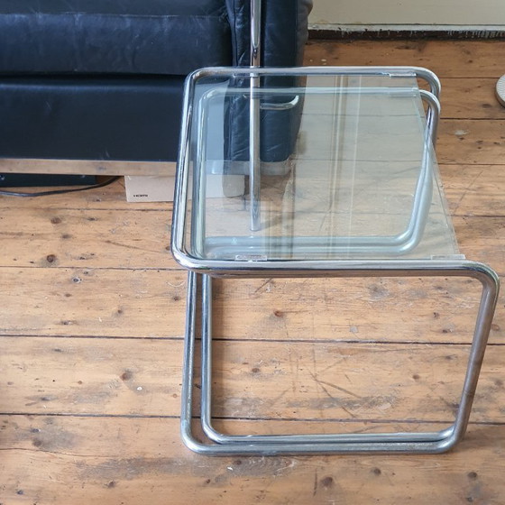 Image 1 of 2 x Bauhaus style nesting tables