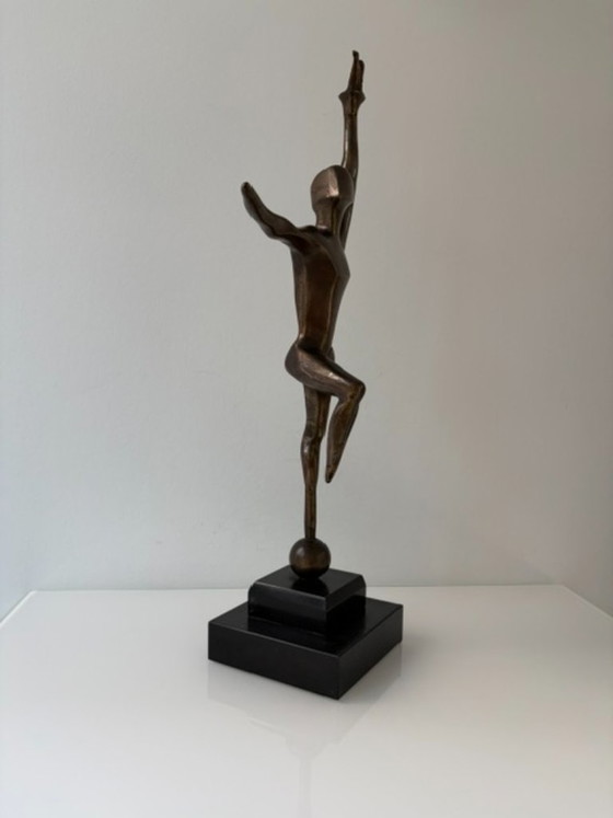 Esculturas modernistas de bronce Louis Nelen ca. 1960 – Stone (photo 9 of 11)