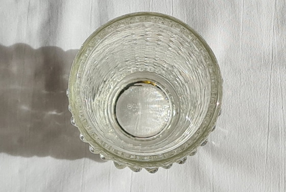 František Pečený pressed glass vase Heřmanova Huť glassworks / Sklo Union (photo 5 of 14)