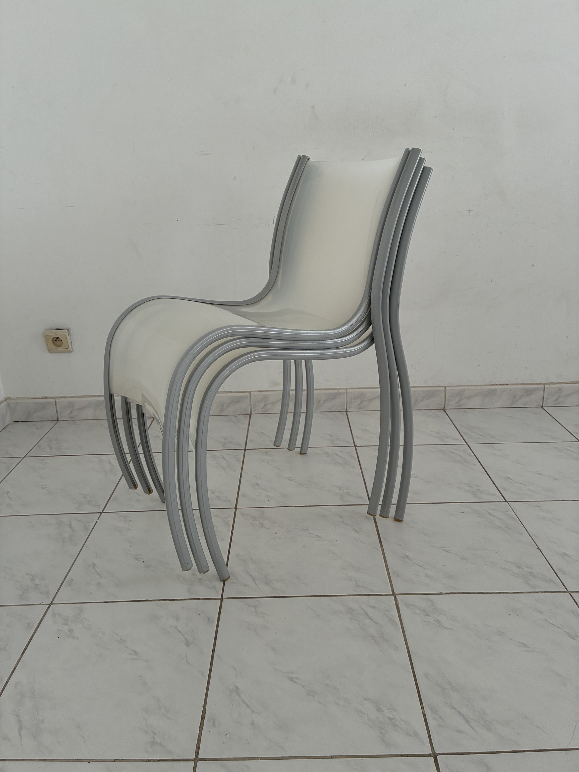 3x Vintage FPE Chair Ron Arad Kartell Italy | Dining chairs second