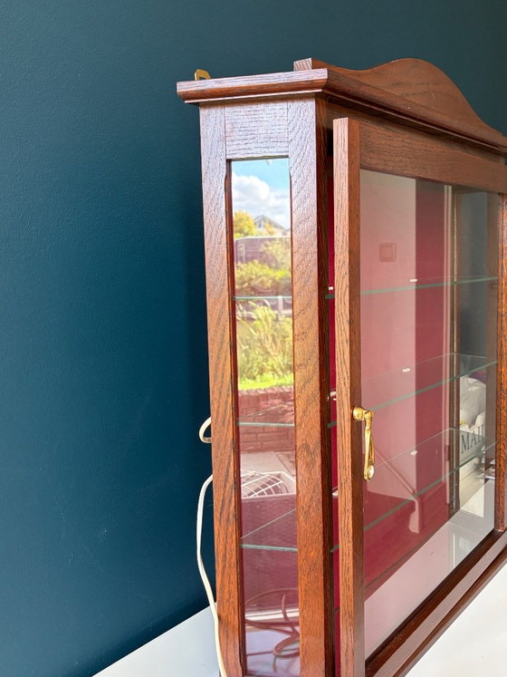Wall display cabinet – Passmann-Import Haarlem, Glass, Textile (photo 3 of 6)