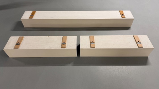 3x Walter Wirz Wall Shelves Wilhelm Renz Germany 1965 – Wall cabinet, Wood (photo 7 of 7)