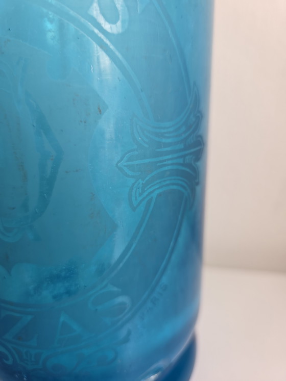 Image 1 of Antique bright blue siphon / spray bottle