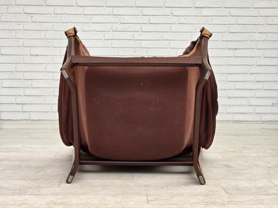 Image 1 of Fauteuil lounge « Trega », design norvégien des années 1970 par Tormod Alnaes.