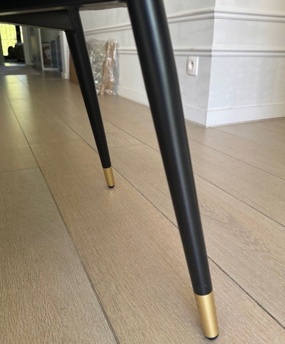 Image 1 of 2x Eicholtz Dining Chair Cooper - light grey 