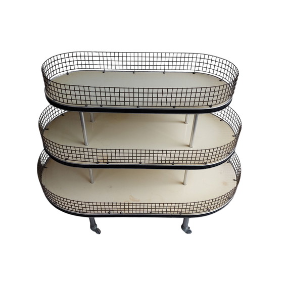 Image 1 of Étagère de boulangerie vintage, présentoir de magasin, étagère