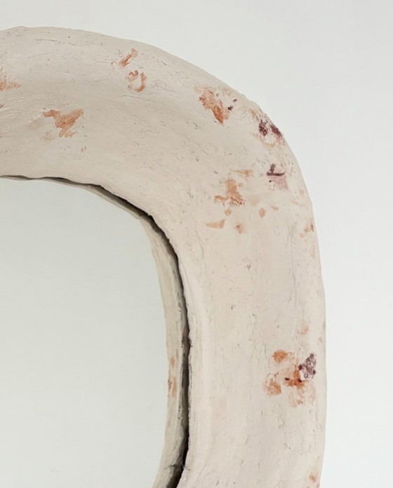 Image 1 of Franse hedendaagse keramische spiegel, "Roma" van Renzo Maar