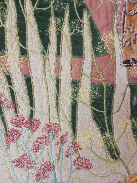 Vintage Patchwork Wall Hanging – Wall decoration, Textile, Velvet (photo 5 of 15)