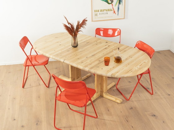 Image 1 of 80s Dining Table, Solid Bleached Pine